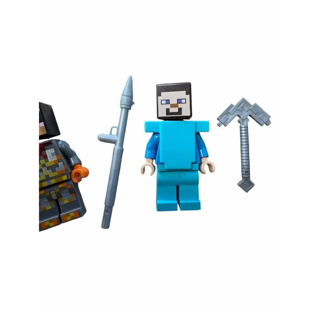 LEGO Minecraft Blue Steve and Adventure Minifigure Set of 3